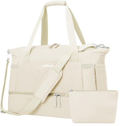 Personal Item Travel Bag with Shoes Compartment