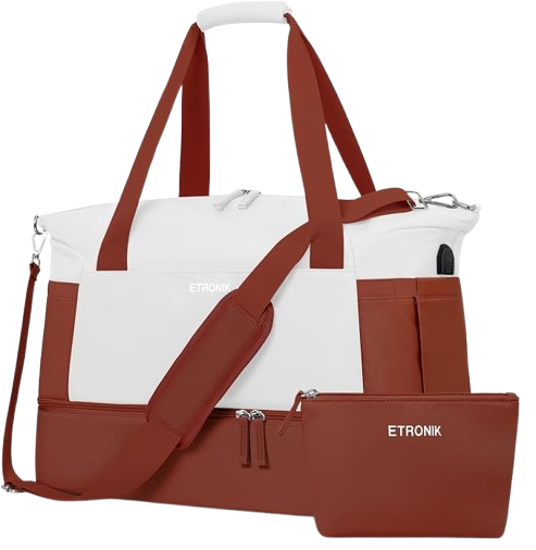 Sports Travel Duffel Bag with USB Charging Port